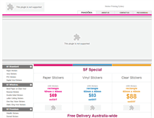 Tablet Screenshot of mystickerfactory.com.au